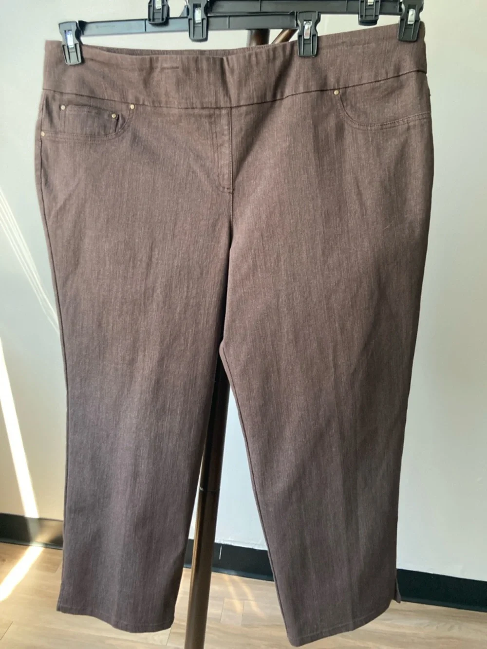 Ruby Rd ankle pant slimming contour waistband pant 24W - Picture 6 of 17